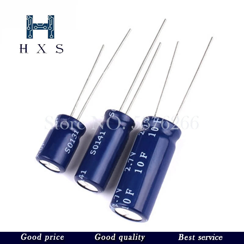 

2PCS super capacitor farad capacitor 2.7V 2F 3.3F 4F 4.7F 5F 6F 7F 8F 10F 15F 20F 25F 30F 60F