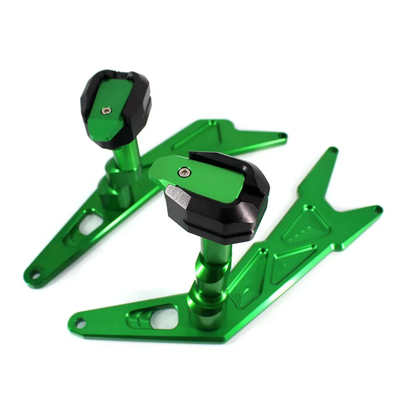 green Защитная рамка слайдер обтекатель для KAWASAKI NINJA250 NINJA300 2013- NINJA 250 300 мотоциклетные защита от падения - Цвет: green