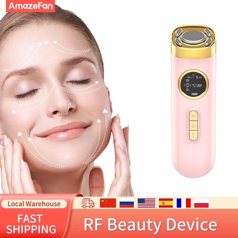 

Radio Frequency beauty device RF lifting machine HIFU cavitation machine face massager facial mesotherapy rf skin tightening