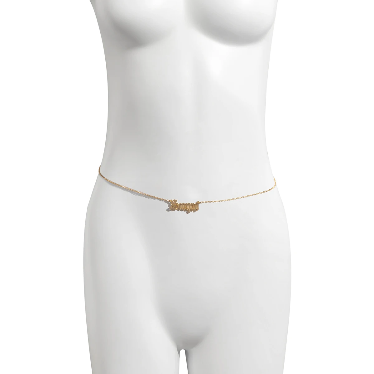 

Minimalist Exquisite Letter Belly Waist Chain Boho Fashion Simple Constellation Harness for Women Girls Sexy Beach Body Jewelry