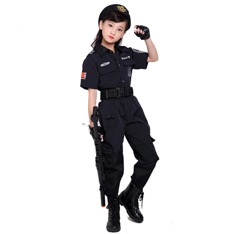 Карнавальные полицейские костюмы для мальчиков детская одежда косплея на
