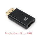DisplayPort DP в HDMI-совместимый адаптер 4K DP штекер в HDMI-совместимый гнездовой разъем