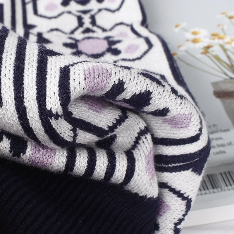 Женский трикотажный свитер GIGOGOU винтажный пуловер с вышивкой зимний плотный