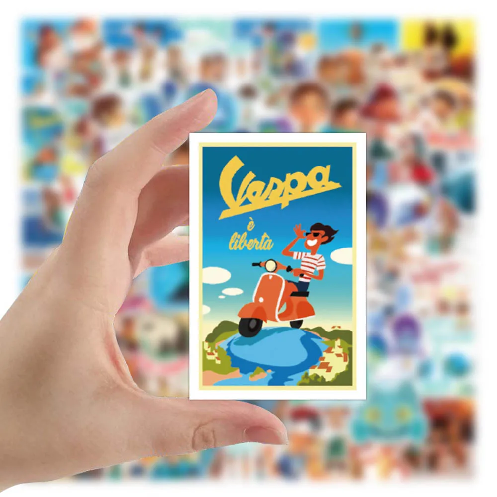 

10/30/50pcs Disney Cartoon Luca Stickers Aesthetic DIY Phone Case Scrapbooking Laptop Fridge DIY Kid Toy Waterproof Sticker Pack