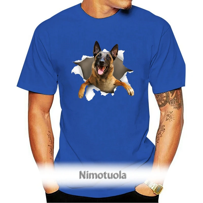 

Men T Shirt Belgian Malinois Torn T Shirt Women T-Shirt