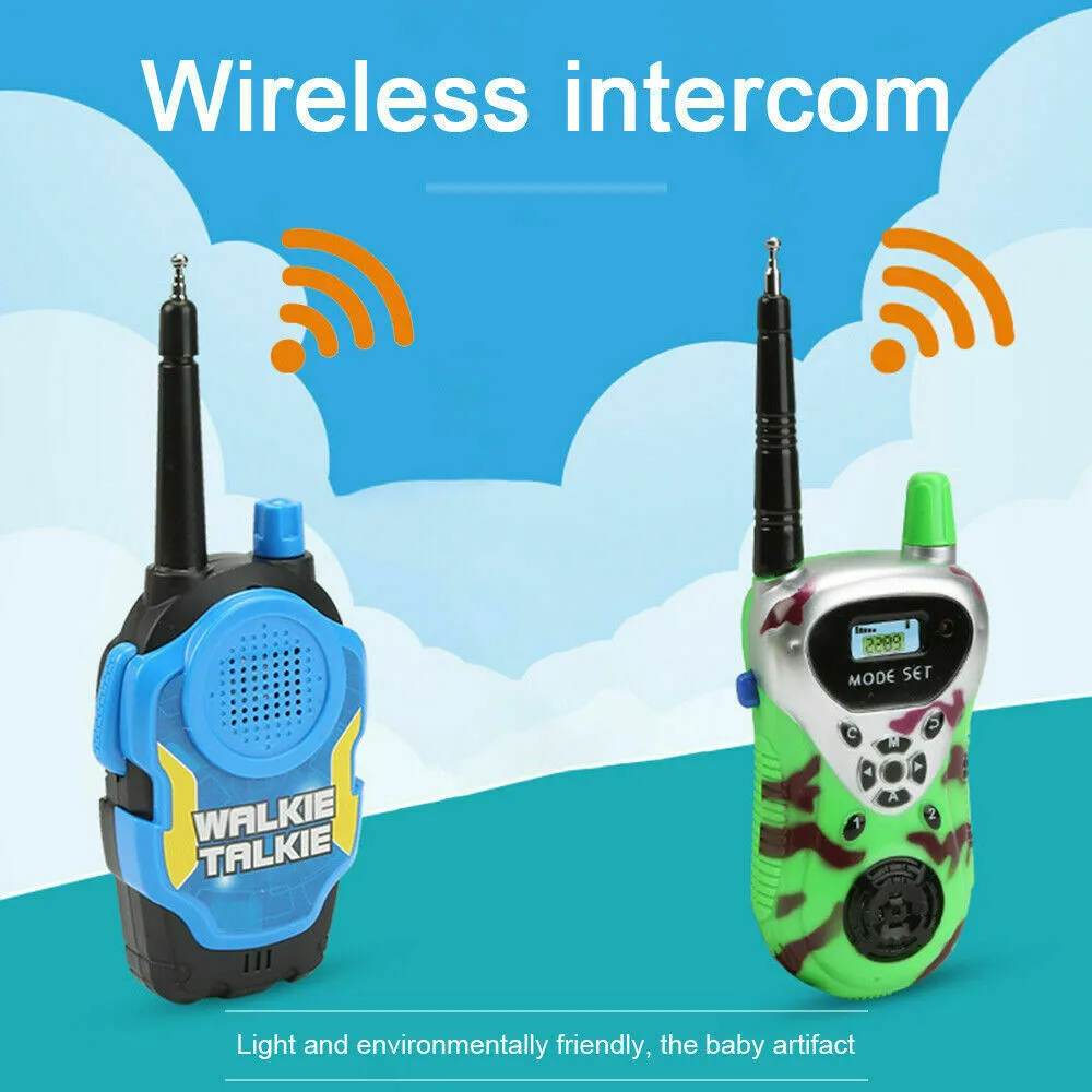 

2PCS Children's walkie talkie toy two way radio mini wireless call parent child interaction children's toy gift 50 meters range