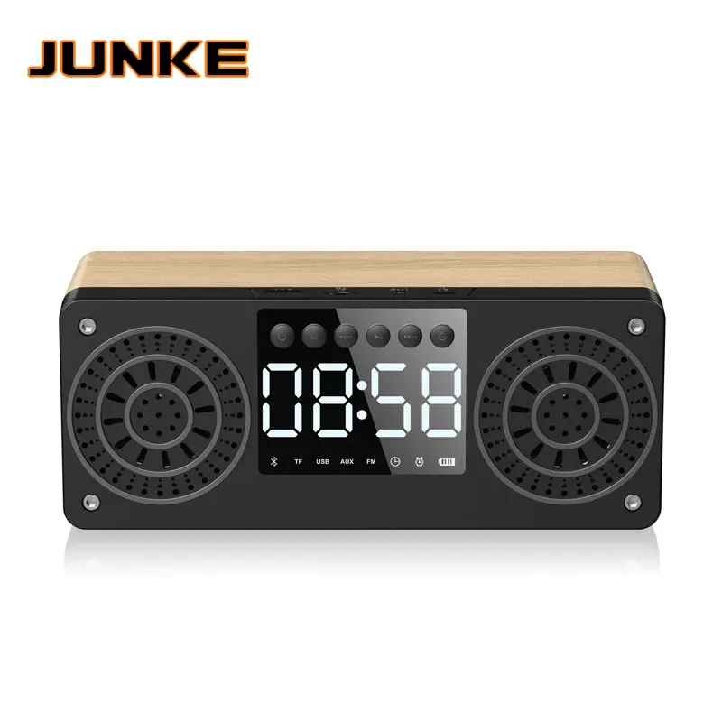 Bluetooth-колонка с часами портативные беспроводные колонки бас стерео сабвуфер