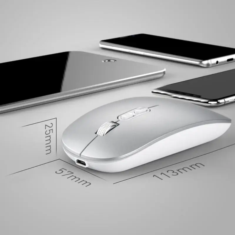 Мышь компьютерная беспроводная 1600DPI Bluetooth 5 0 USB 2 4 ГГц|Мыши| |