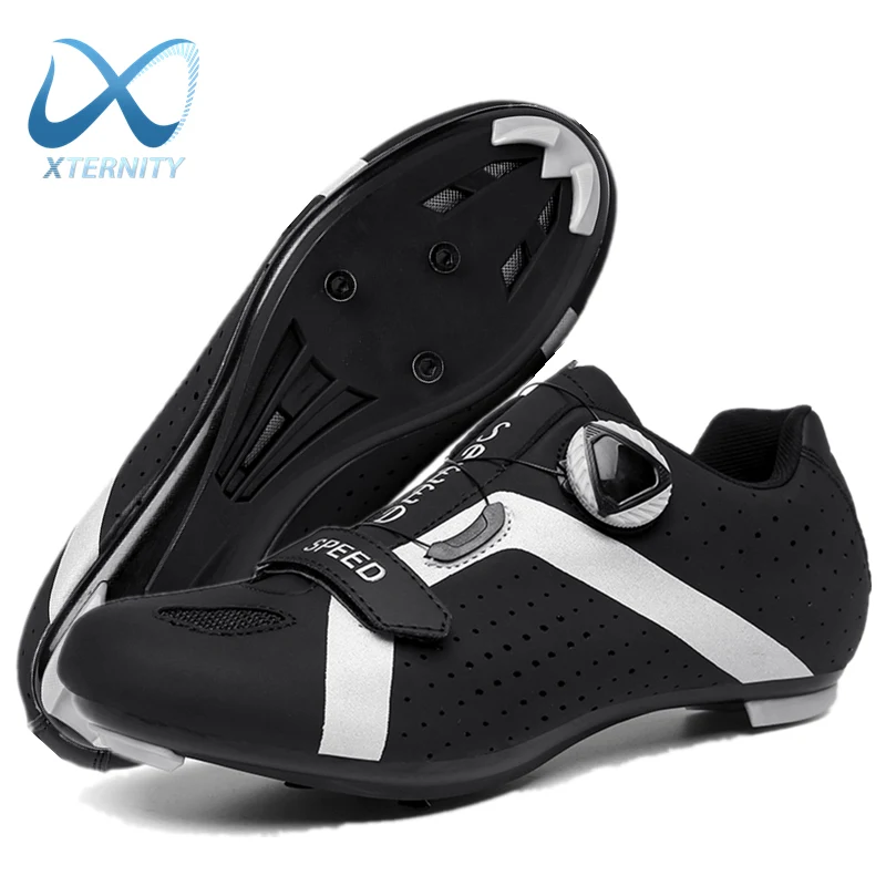 

Professional Racing Road Cycling Shoes MTB Flat Ultralight Self-Locking Bike Cleat Shoes Outdoor Breathable Bicycle Sneakers Men