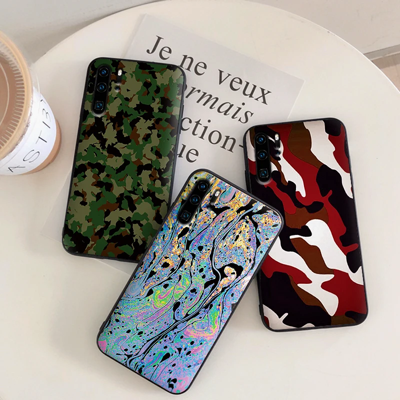Мягкий силиконовый чехол с камуфляжным узором для huawei P30 Lite Pro P Smart 2016 2019 P8 P9 P10 P20 TPU