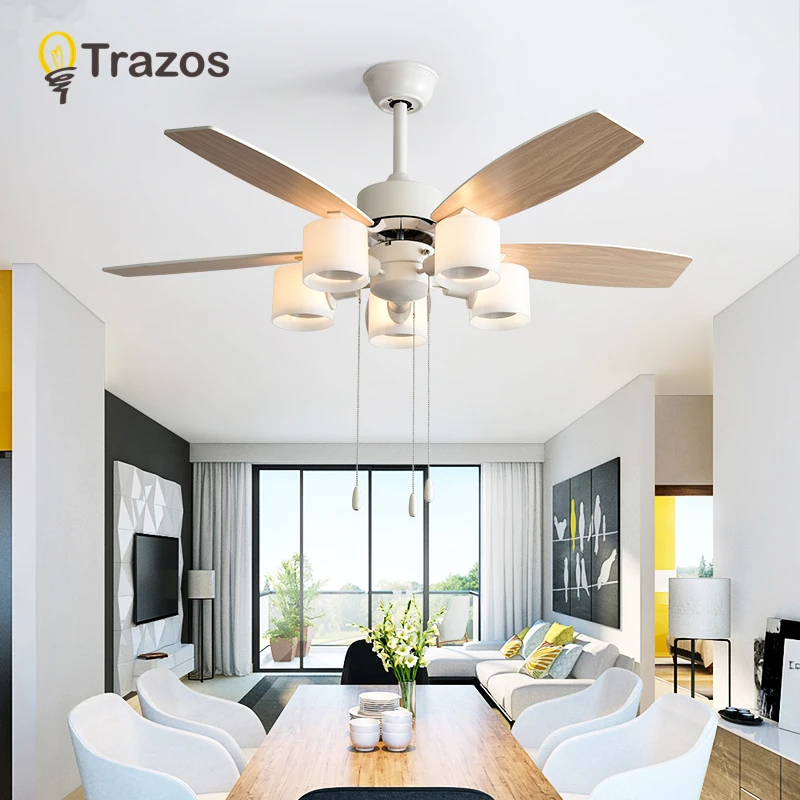 52 дюймов деревянный потолочный вентилятор древесины с ремешком для руки