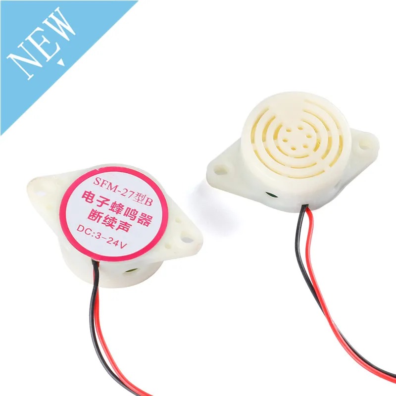 Высокодецибелный зуммер Электронный постоянного тока 3 24 В звуковой сигнал