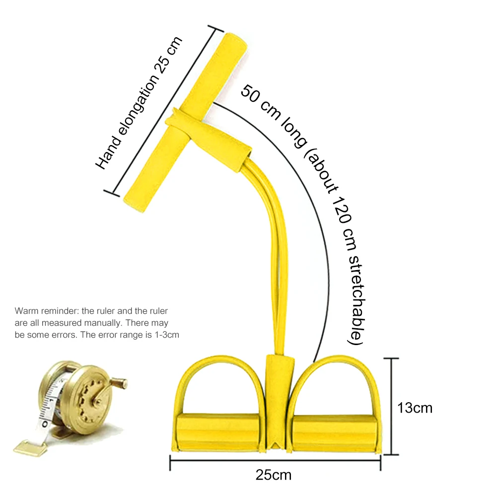 

TPE Fitness Pull Rope Sit-up Spring Pedal Rally Multifunction Leg Tummy Training for Effective Working-out Accessories