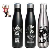 500ml pure color stainless steel one piece thermos cup with creative cover children juice thermos cup