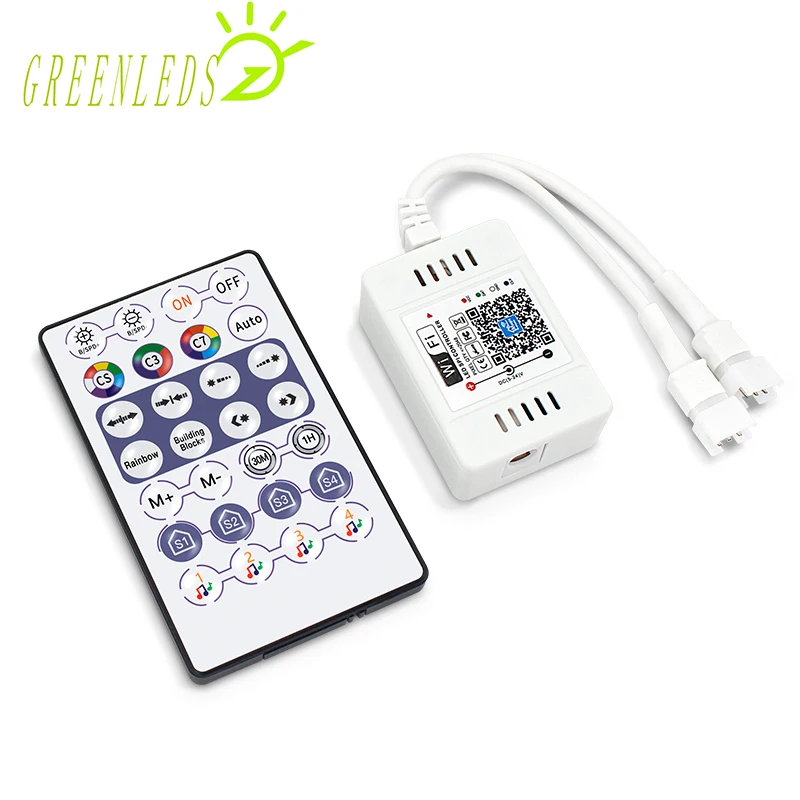 Новый светодиодный RGB-контроль пикселей ler Wi-Fi (управление звуком) регулятор SPI