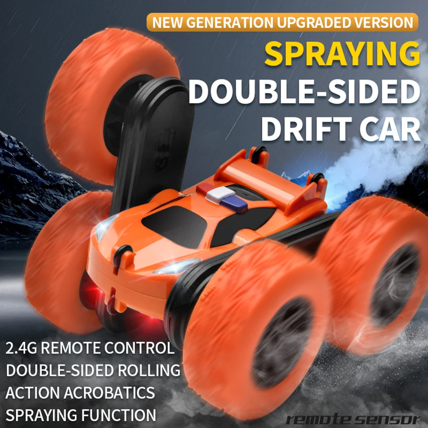 

2.4G 4WD Inertia-Double Side Stunt Graffiti Car Off Road Model Car Vehicle Kids Toy Gift Christmas Child Toy Car Gift