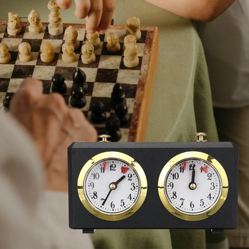 

Chess Timer, Professional Chess Clock Game Timer Analogue Clock Chess Timer I-GO Count Up Count Down Timer, Internationa