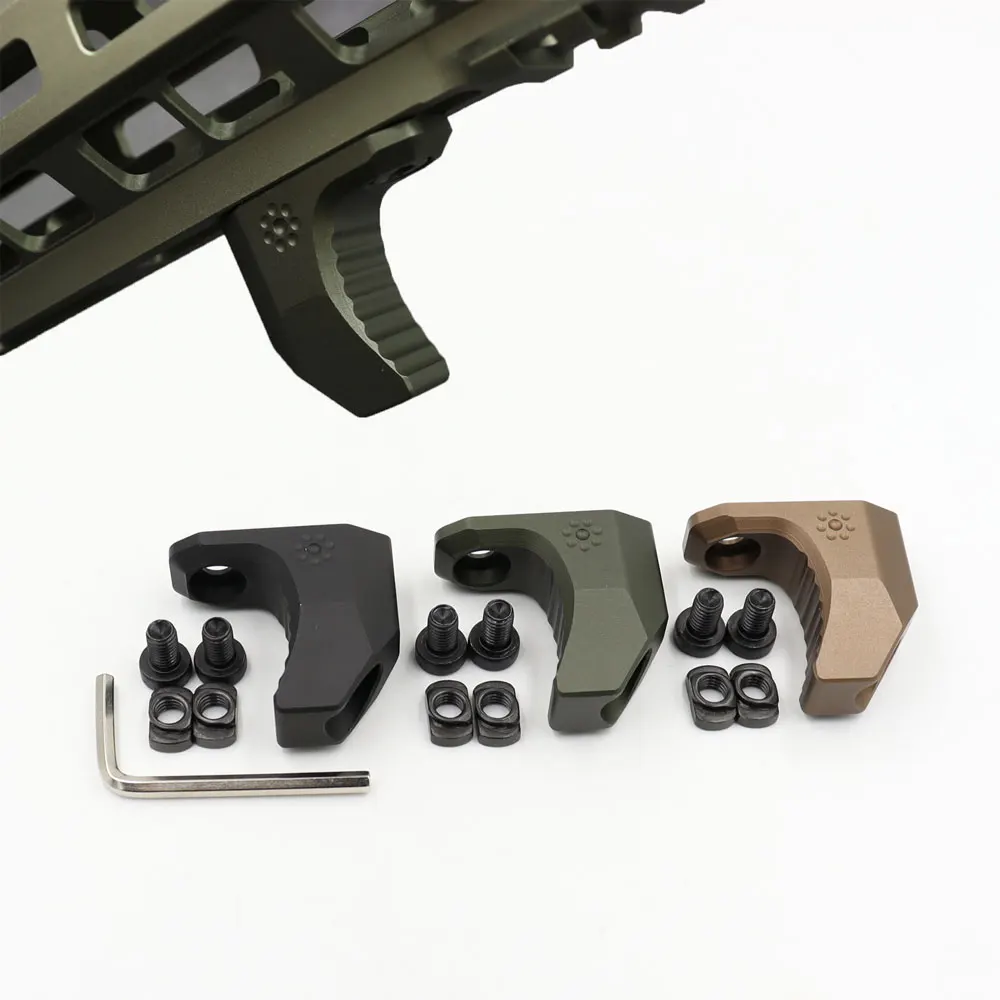 

M-LOK Handstop Kit Angeled Foregrip with Guide Rail Tactical MLOK Handguard for M4 M16 AR10 AR15 Gun Accessories