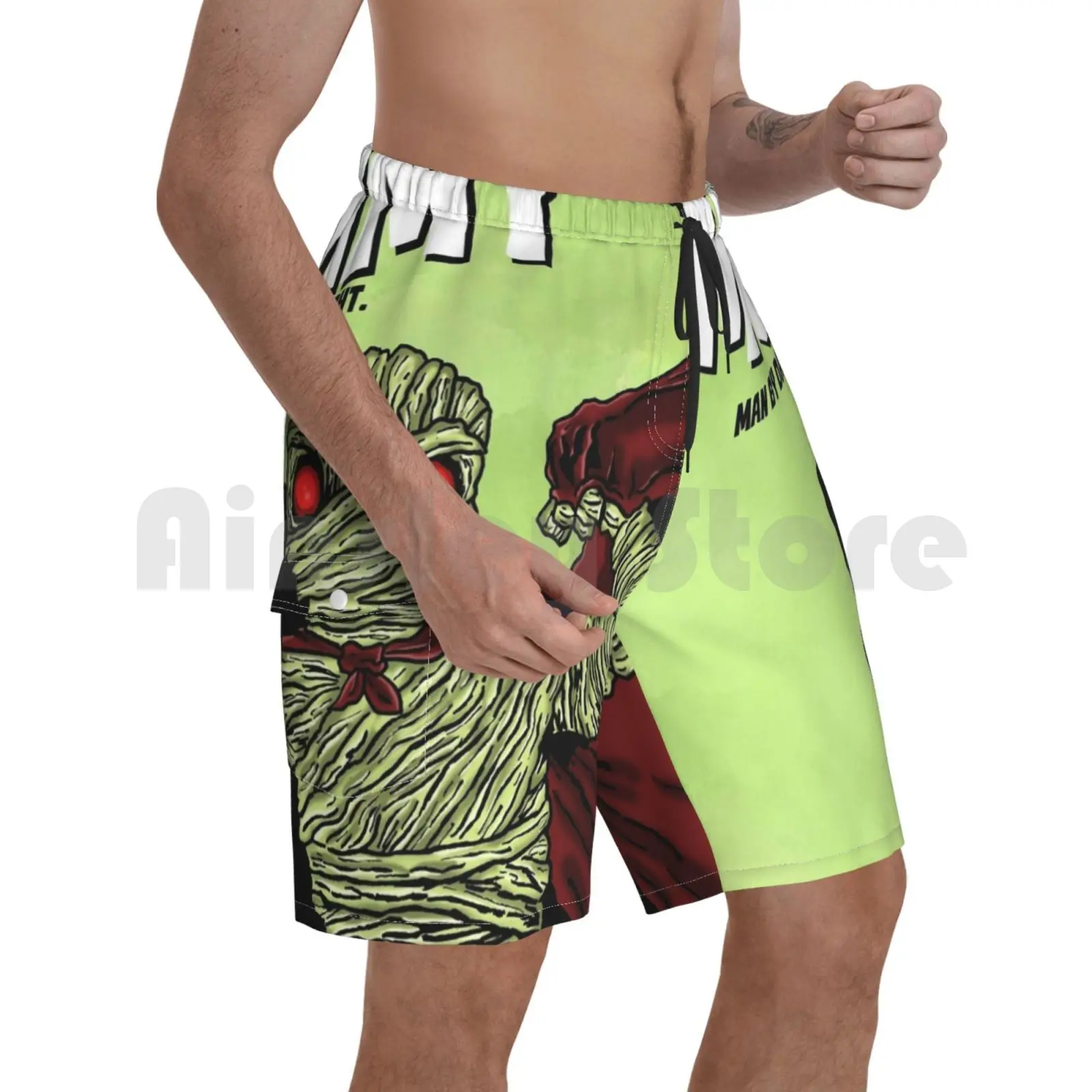 Beach Shorts The Magnificent Mummy-Man By Day , Mummy By Night Mummy The Mummy
