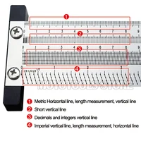 Разметочная металлическая линейка 200/300/400 мм#4