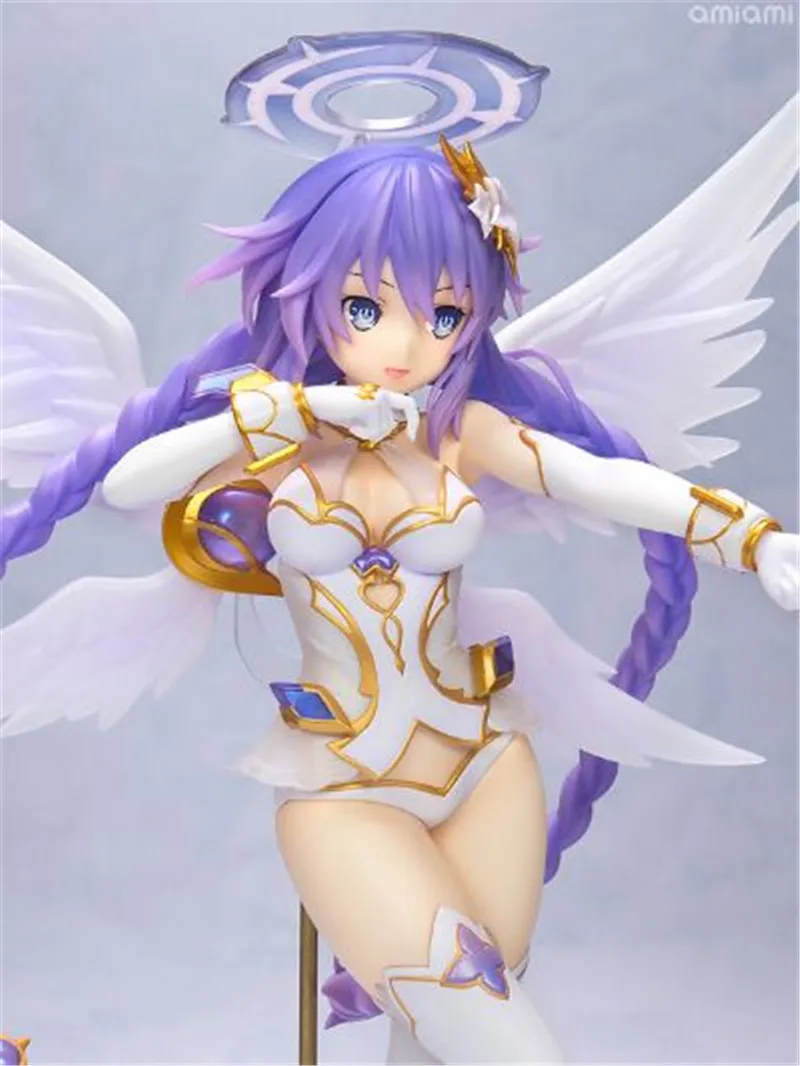 

Anime Hyperdimension Neptunia Purple Heart Neptune PVC Action Figures collectibl Model toys doll gift