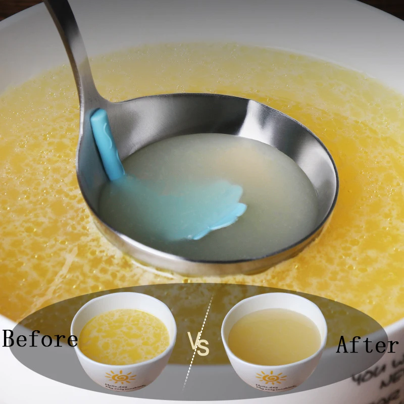 Кухонные приспособления силиконовая ложка из нержавеющей стали с фильтром