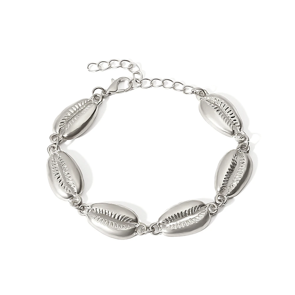 

New Hot Cowrie Alloy Shell Jewelry Bracelets for Women Delicate Gold Color Shell Handmade Bracelet For Women Beach Jewelry