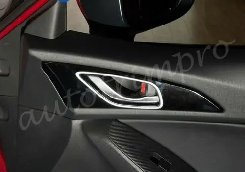 4pcs Chrome Inner Inside Door Handle Cover Protect Parts Garnish Fit For Mazda 3 M3 2014 2015 2016 2017 Accessories Trim |