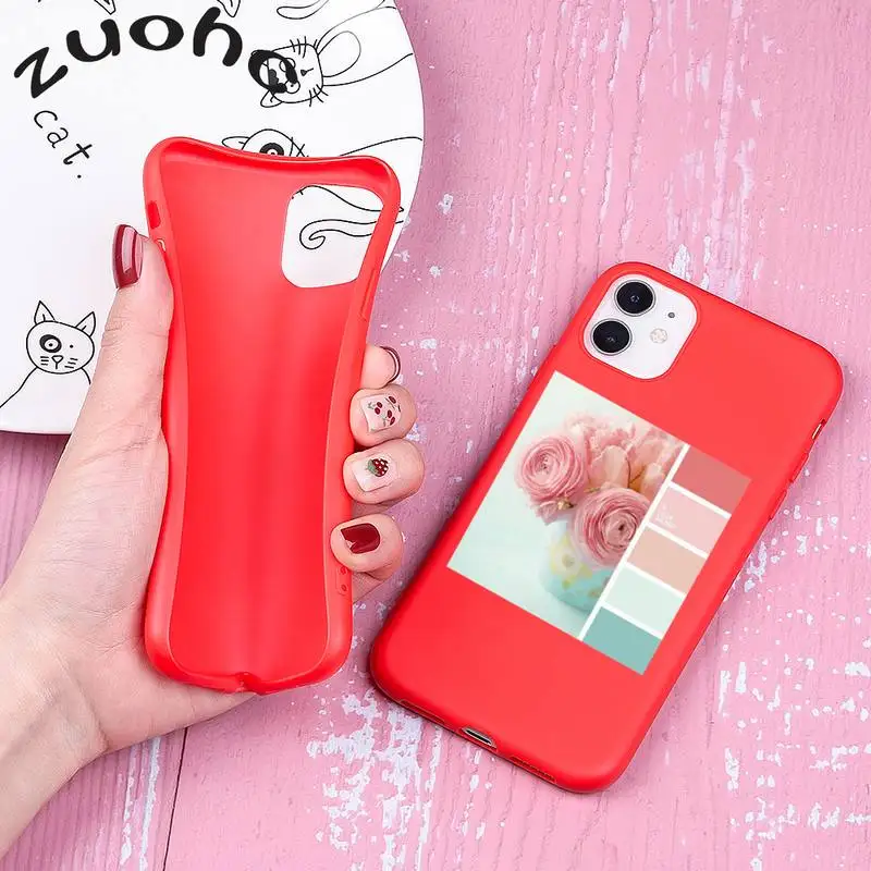 

Color Wheel Flower Phone Case Cases For IPhone 7 8 Plus IPhone 12 11 10 X XR 12 11 Pro Max Case For IPhone XS MAX 6s 6 Plus