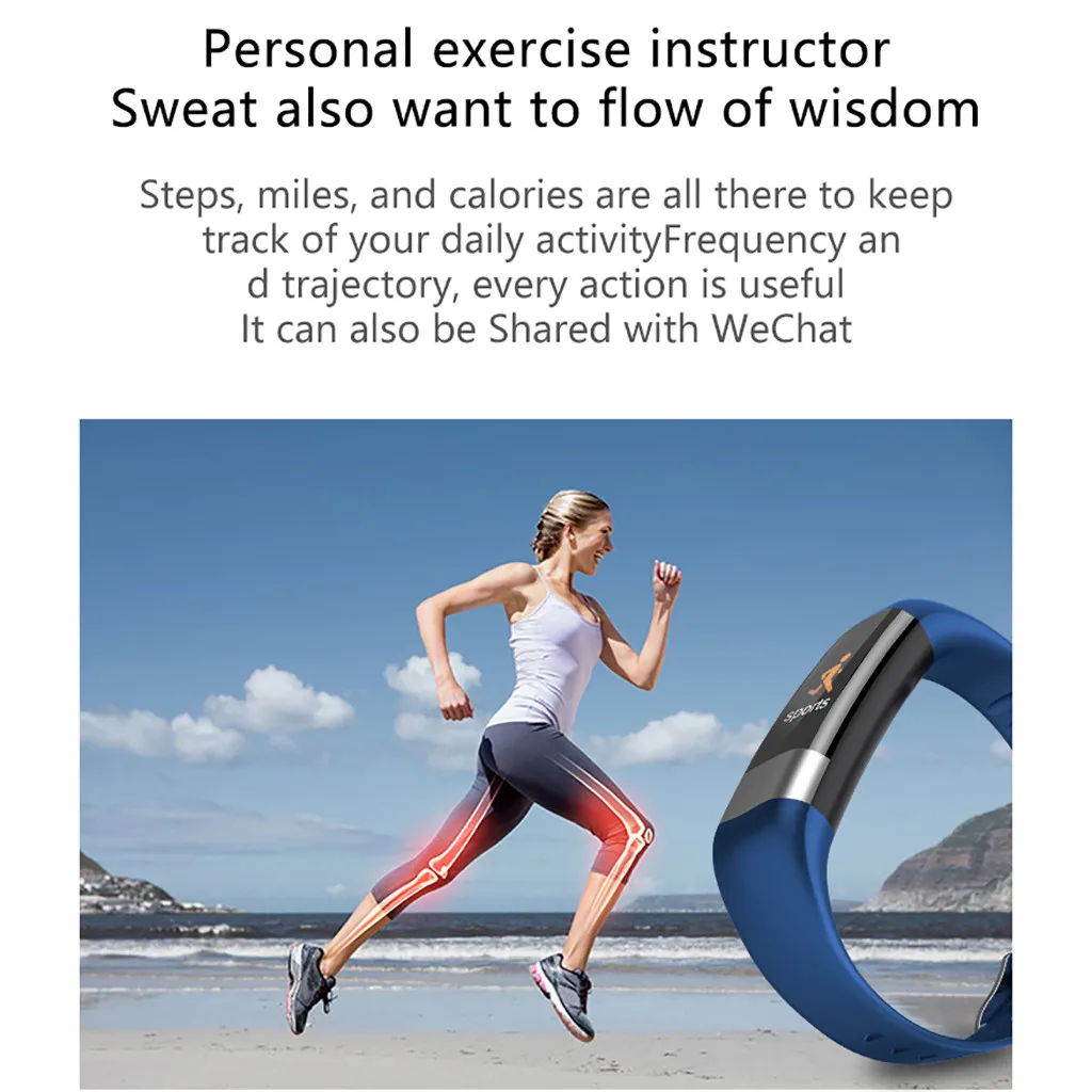 

Smart Watch For Android IOS Sports Fitness Calorie Wristband Wear Smartwatch Women Men Digital Wristwatches Hours Time Clock