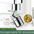 720 универсальный поворотный Удобный барботер для смесителя с защитой от брызг, портативный водосберегающий распылитель для кухонного крана