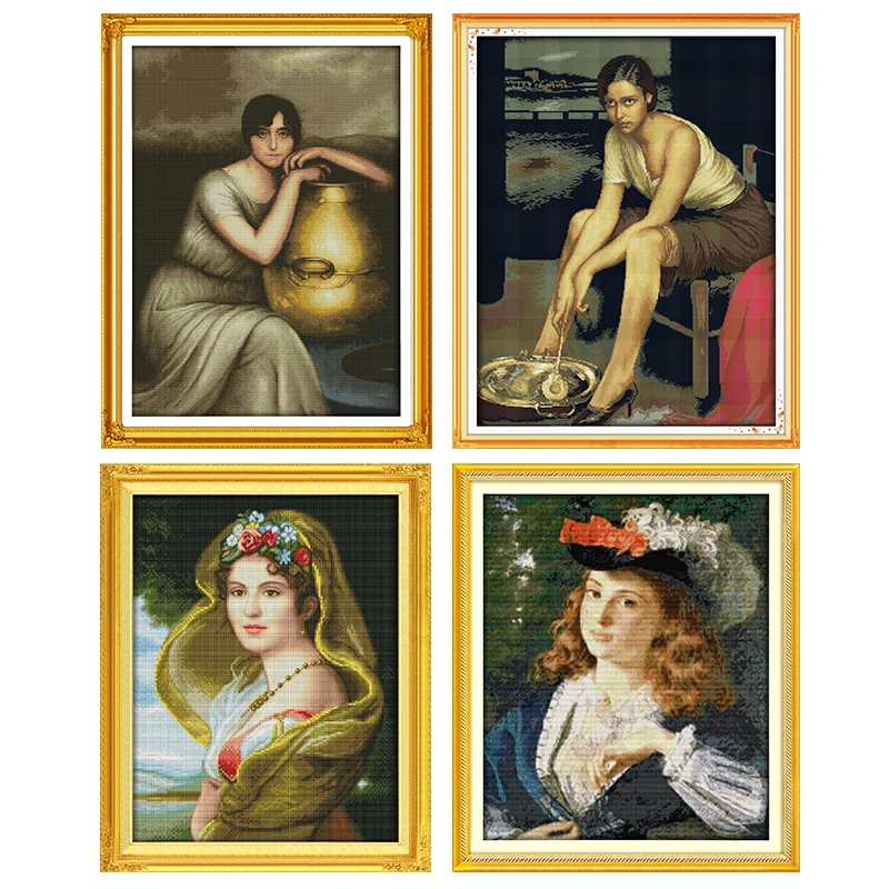 Картина маслом Joy Sunday узоры для девушек Набор вышивки крестиком 11ct14ct холста