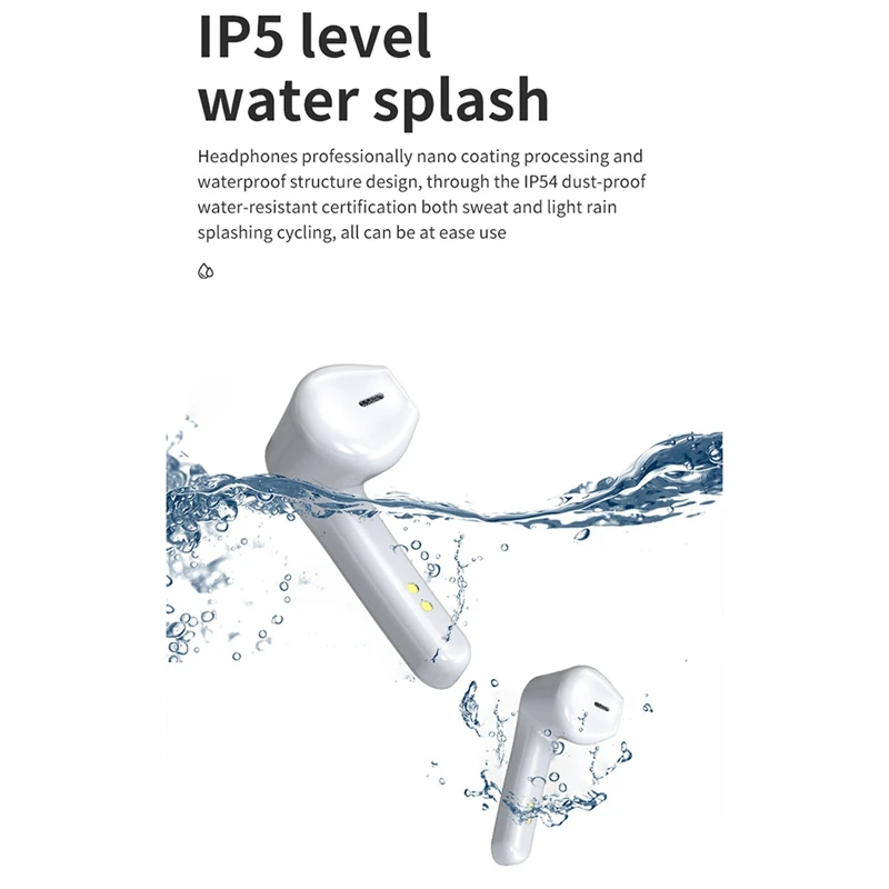 

TWS Wireless Headphones Bluetooth 5.0 Earphones Noise Canceling Sports Waterproof Headset Wireless Earbuds