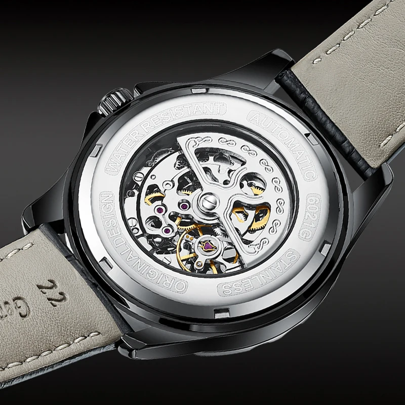 AILANG Fashion Casual Sport Waterproof Luminous Men's Wrist Watch Automatic Skeleton Tourbillon Mens Watches Brand Luxury 6021 enlarge
