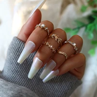vintage retro crystal bohemian midi tail rings boho women little star statement finger ring 2022 new years gift jewelry