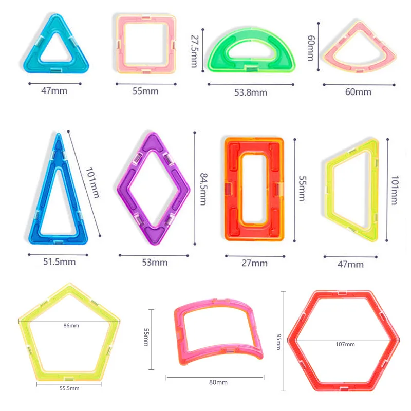 Juego de construcci&oacute;n magn&eacute;tico 3D para ni&ntilde;os, bloques de construcci&oacute;n magn&eacute;ticos, dise&ntilde;ador magn&eacute;tico, juguetes educativos para ni&ntilde;os, regalos-2