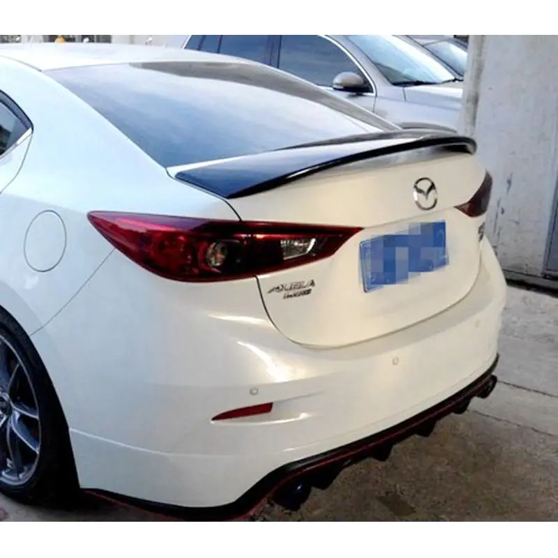 ABS пластик праймер цвет задний ящик крыло спойлер Автозапчасти для Mazda 3 Axela Седан 4