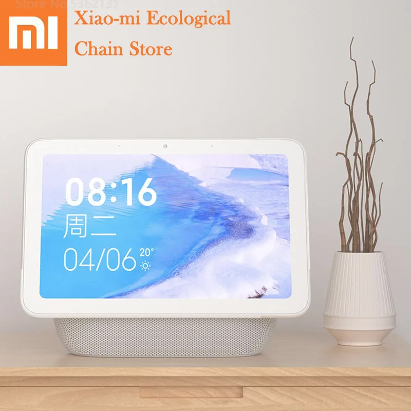 

Новый сенсорный экран Xiaomi AI Bluetooth 5,0, динамик Pro 8 дюймов, цифровой дисплей, будильник, Wi-Fi, умная Колонка для подключения Mi