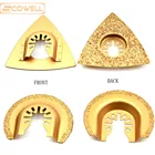 30% скидка, набор из 2 полукруглых и треугольник колеблющийся многофункциональных инструментов, карбидные и Алмазные Лезвия Для шлифовальной пилы