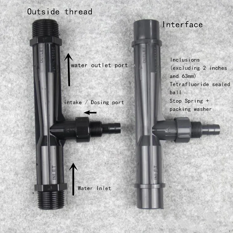 Устройство струйное из НПВХ пластиковая труба инжектор для воды устройство