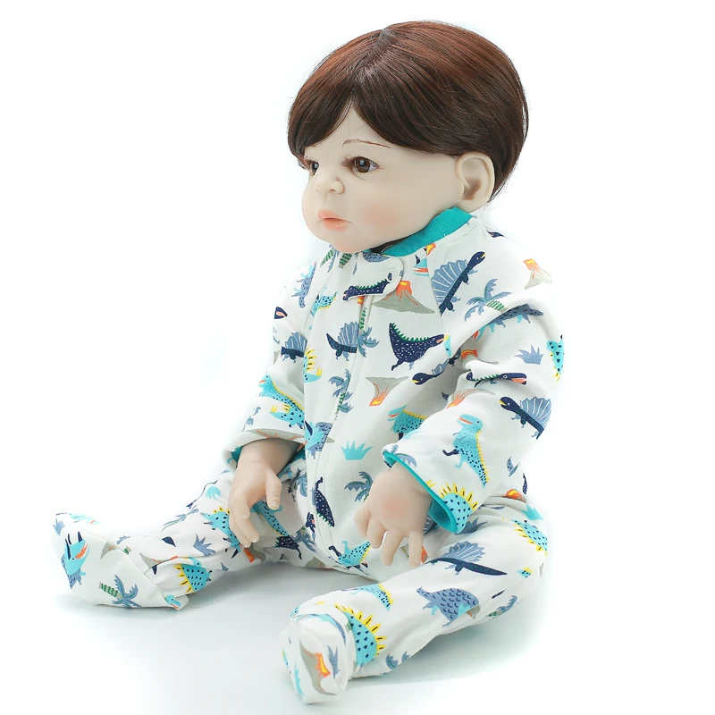 22 дюймов Reborn Baby Doll игрушки 55 см полный силиконовый винил реалистичные Красивые