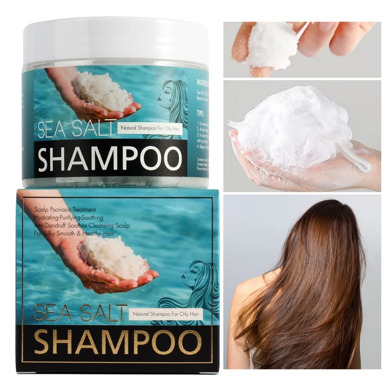 

200ml Sea Salt Shampoo Nourishing Oil Control Repair Damaged Cruelty Nourishing Hair & Scalp Treatment Hair for All Hair Types