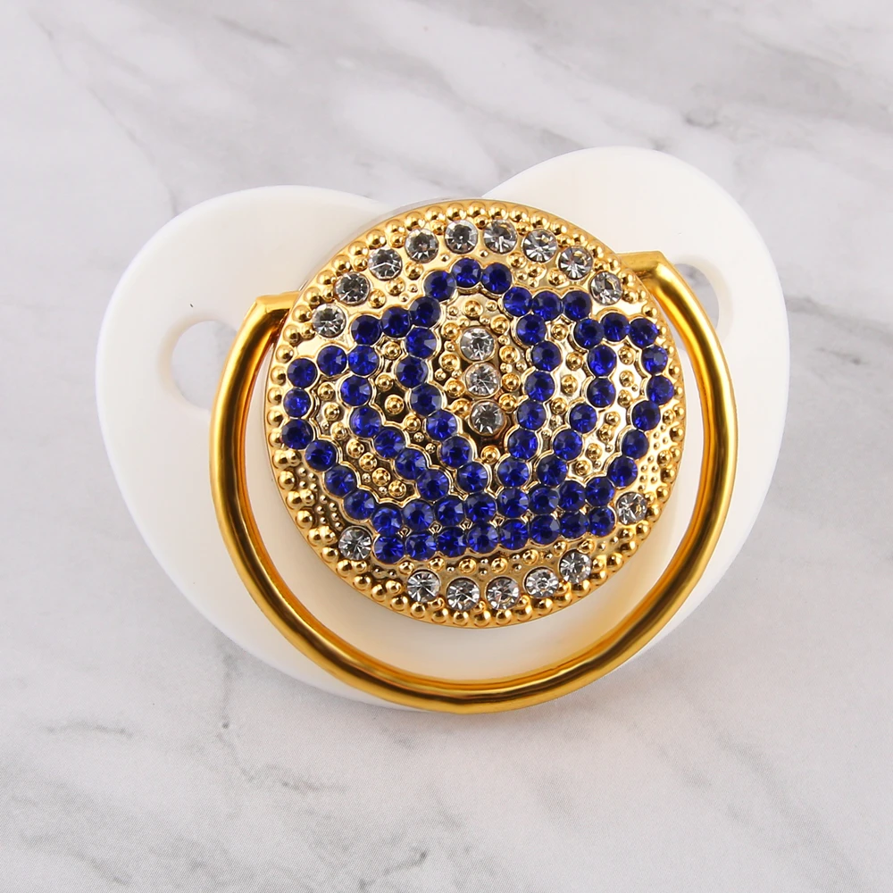 MIYOCAR bling crown Стразы детская белая соска/соски/пустышка/cocka/chupeta подарок для ребенка