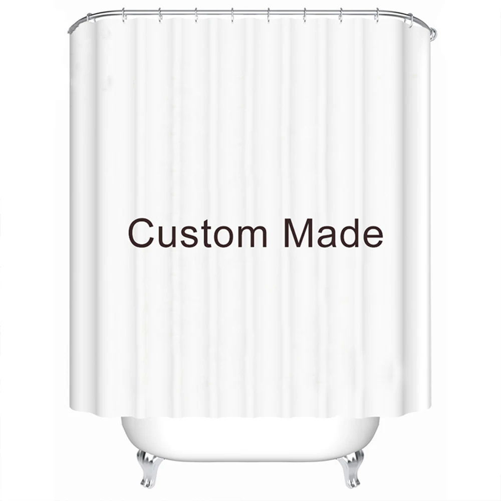 Пользовательский узор оптовая продажа водонепроницаемая душевая занавеска