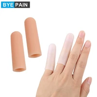 byepain finger caps silicone finger protectors gel finger sleeves finger tubes helps cushion and reduce pain from corns blisters