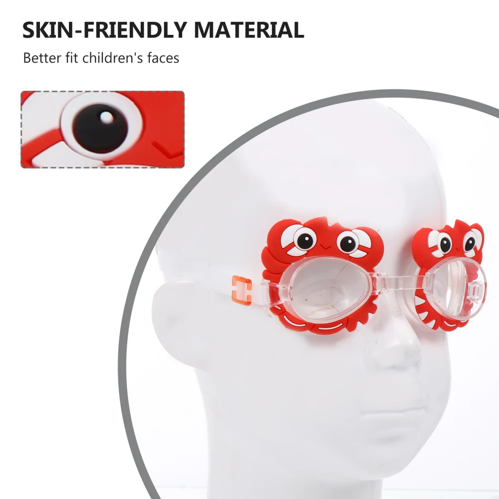 

2 Pairs of Waterproof Children Eyeglasses Kid Swimming Goggles Cartoon Glasses