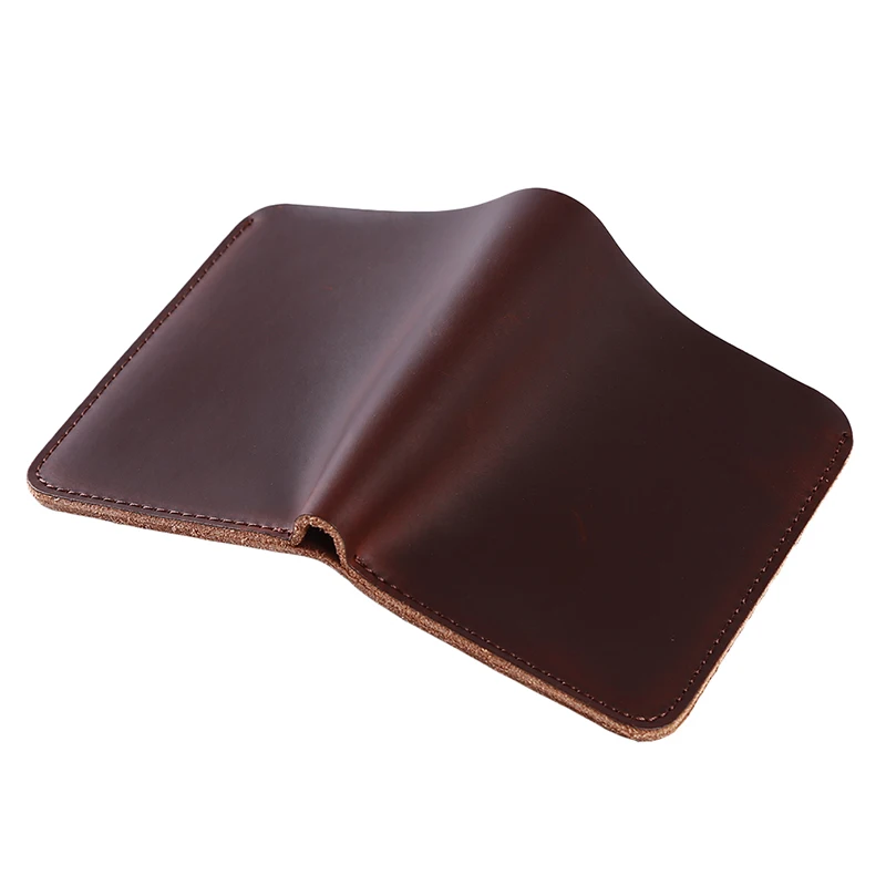 

Vertical Section Cross Section Leather Wallet Short Horse Leather Men And Women Bag Handmade Retro Simple Wallet High Quality