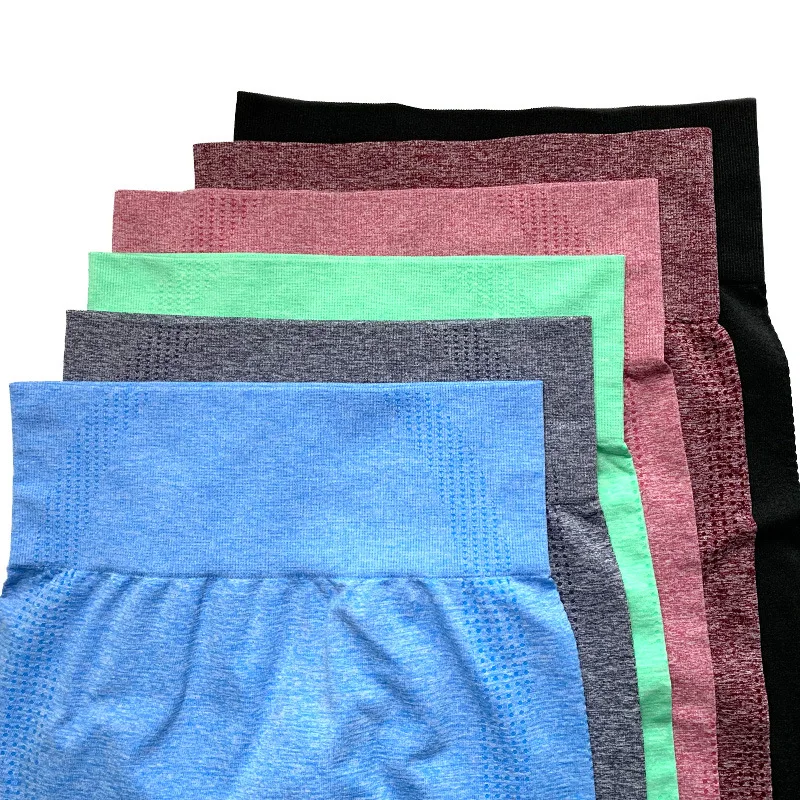 

Pantalones de Yoga sin costuras de cintura alta para mujer, mallas deportivas Push Up para Fitness y gimnasio, 12 colores