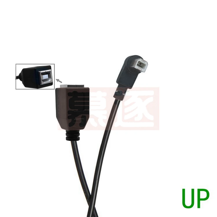 Hohe건windigkeit 25CM MF USB 2,0 Type B M 48.lich zu Weiblich Rechten Winkel Kurze Verlängerung Kabel для drucker, сканера, M (art.: 3920cf462cb80) - 3920cf462cb80