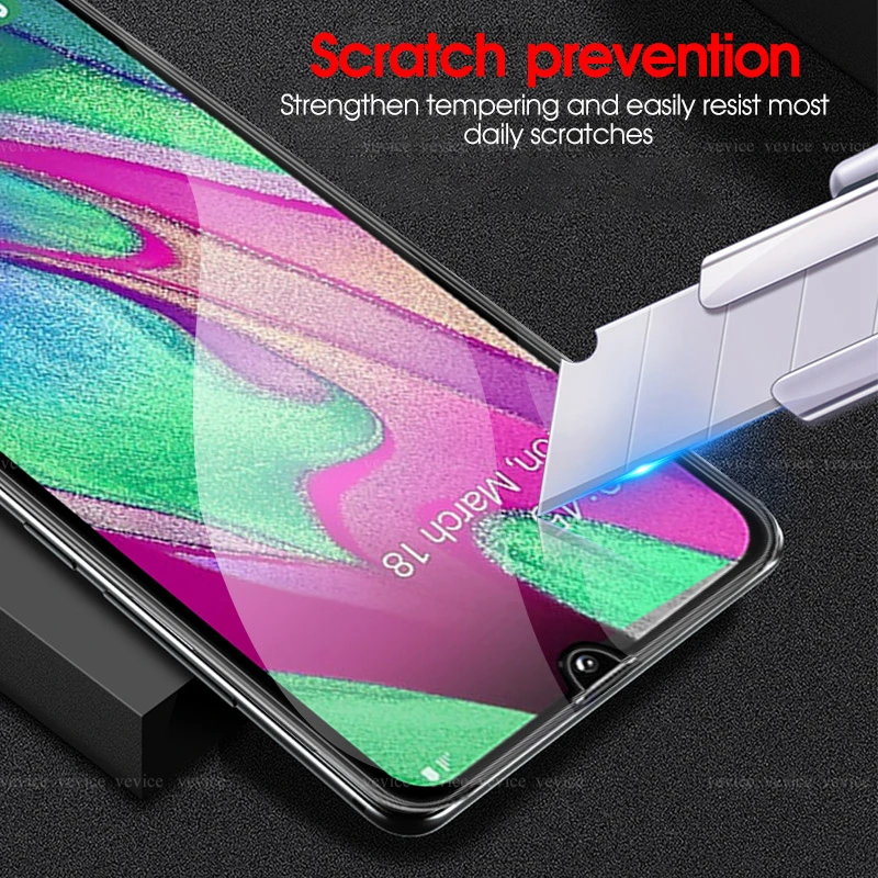 Для samsung A50 стекло полное покрытие закаленное для Galaxy A40 A90 A30 M30 M20 M10 защита экрана |